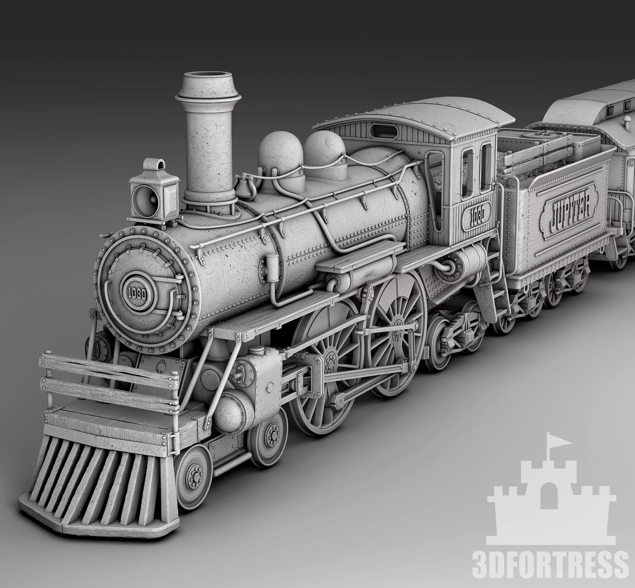 steam train remake 3D print model