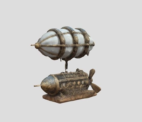 Steampunk Airship 3D model