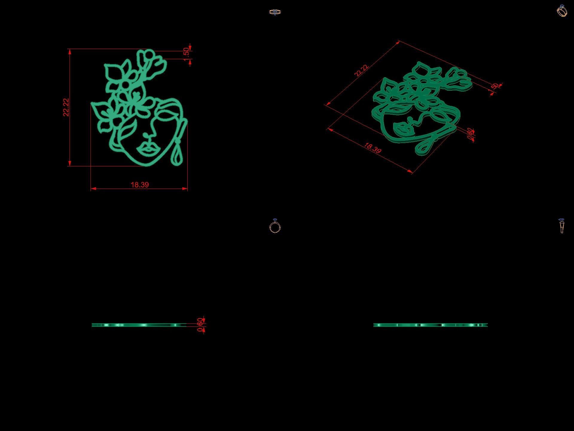 Special 2D design 1 3D print model_7
