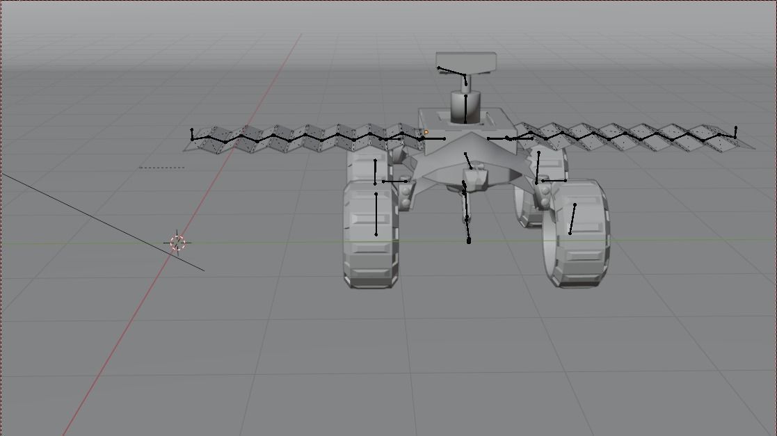 Martian Land rover sci-fi Low-poly 3D model_10