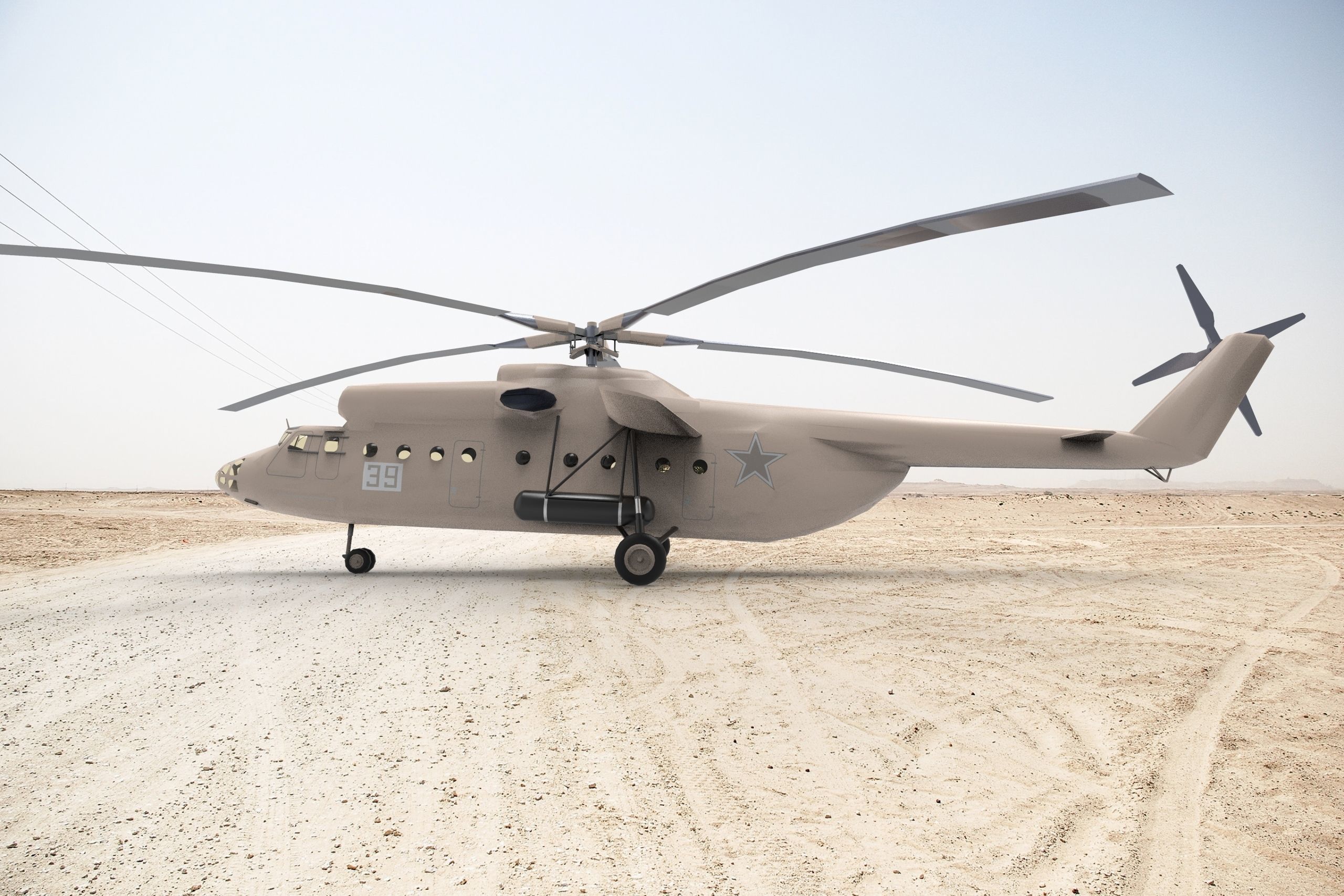 mil mi 6 hook 3D model_3