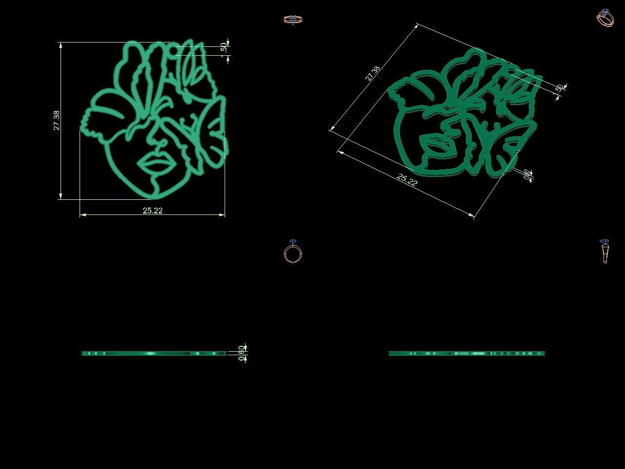 Special 2D design 5 3D print model_7