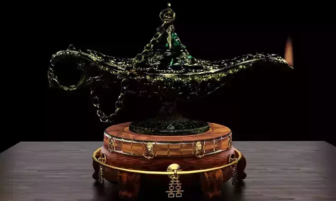 Chinese magic lamp  3D model