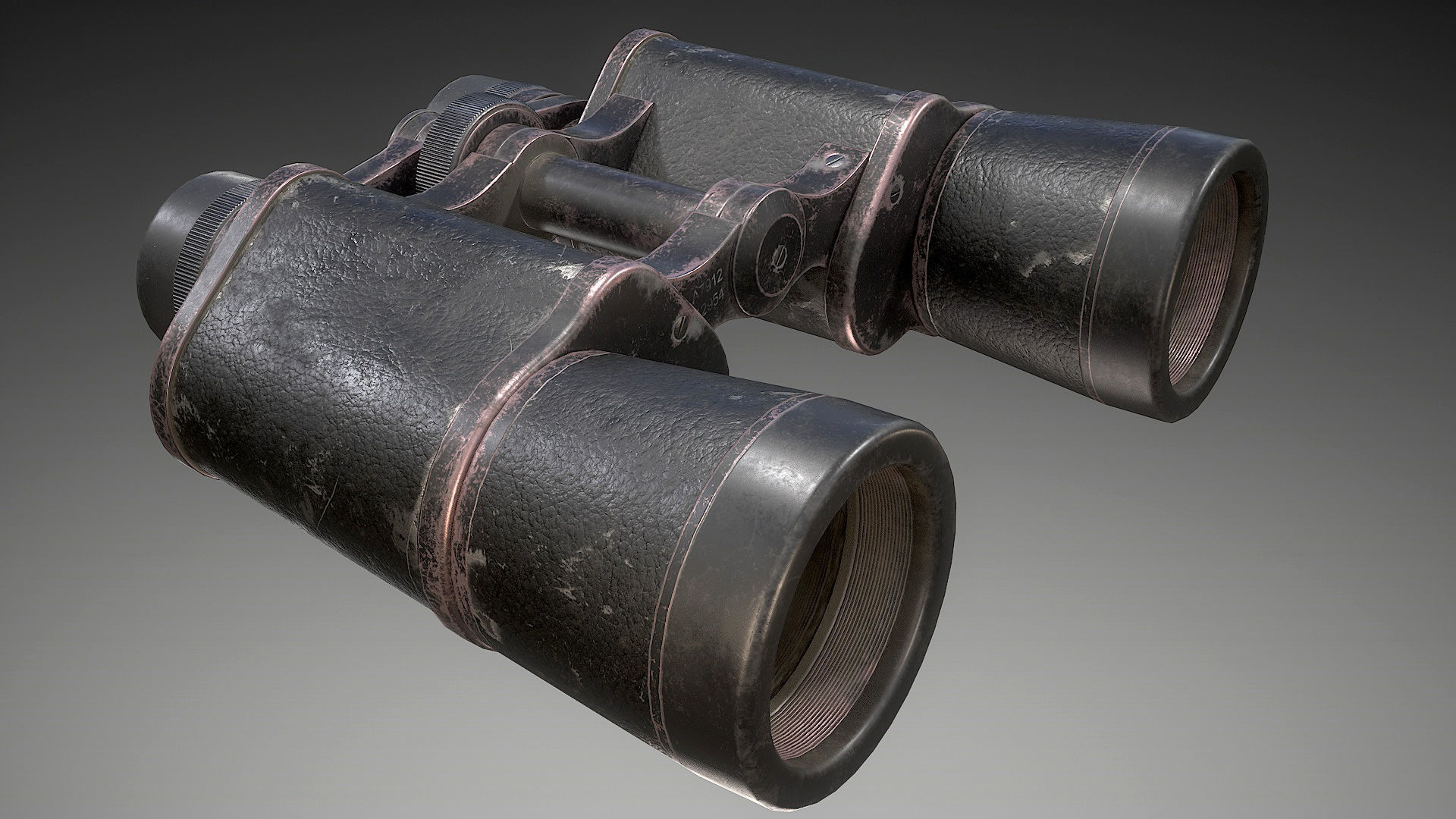 Binoculars Low-poly 3D model_16
