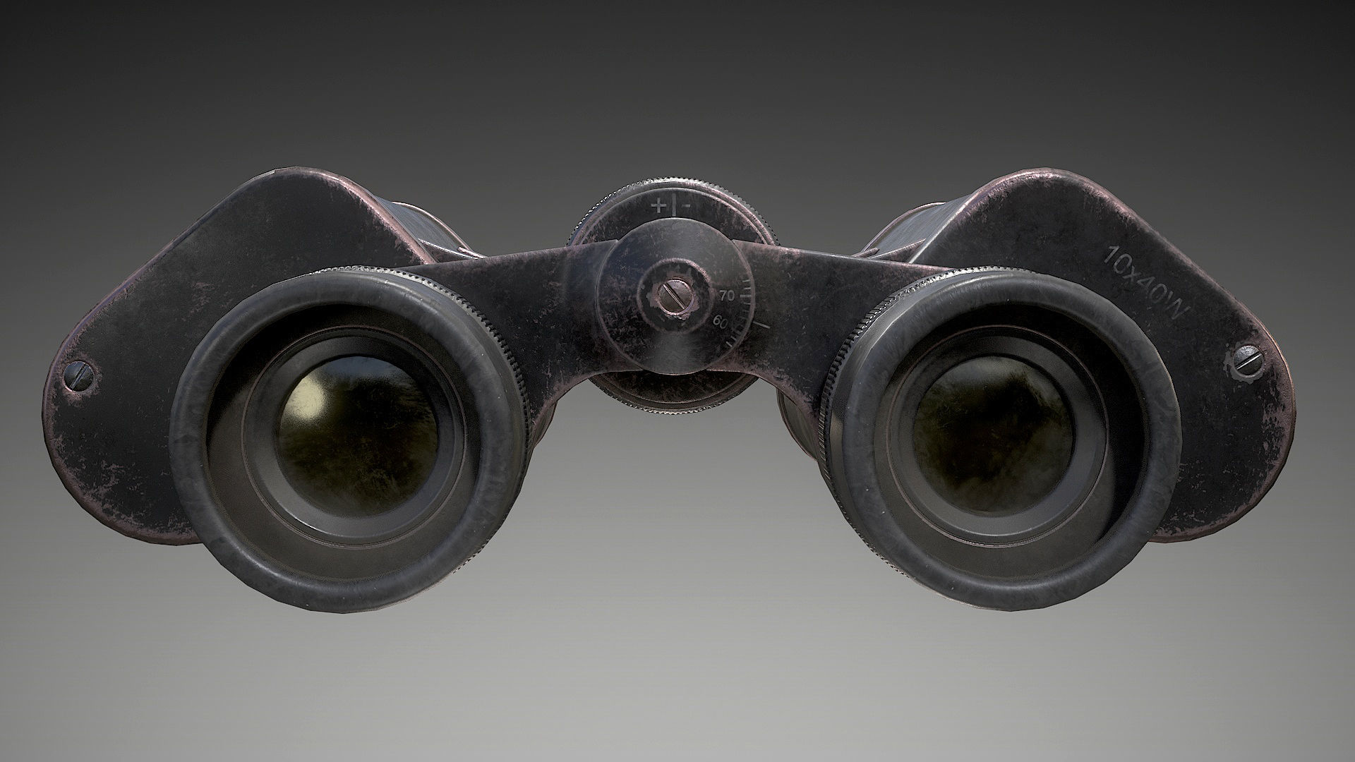 Binoculars Low-poly 3D model_5