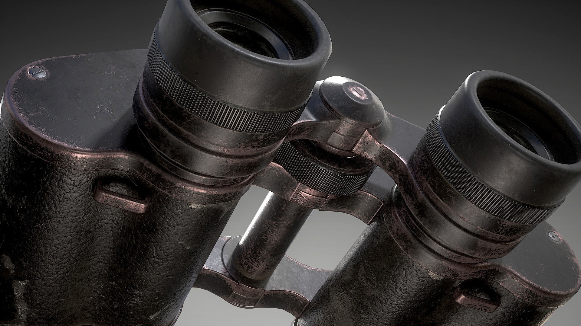 Binoculars Low-poly 3D model_7