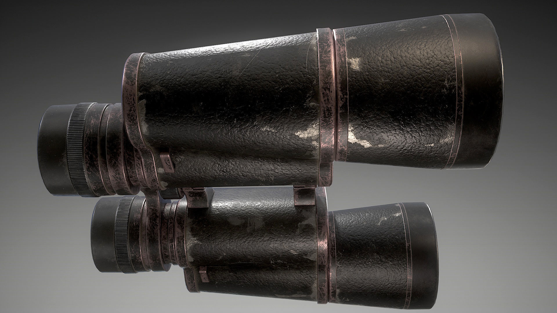 Binoculars Low-poly 3D model_9