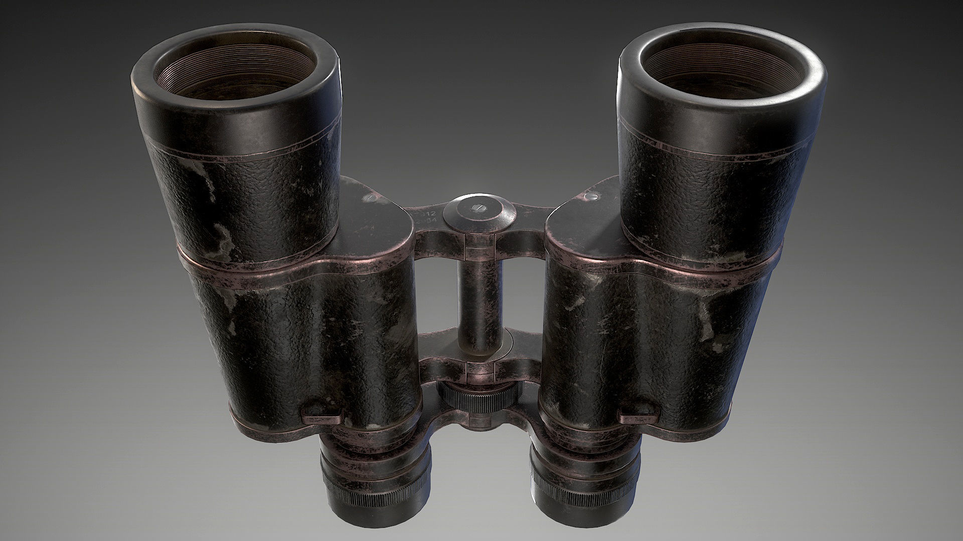 Binoculars Low-poly 3D model_14