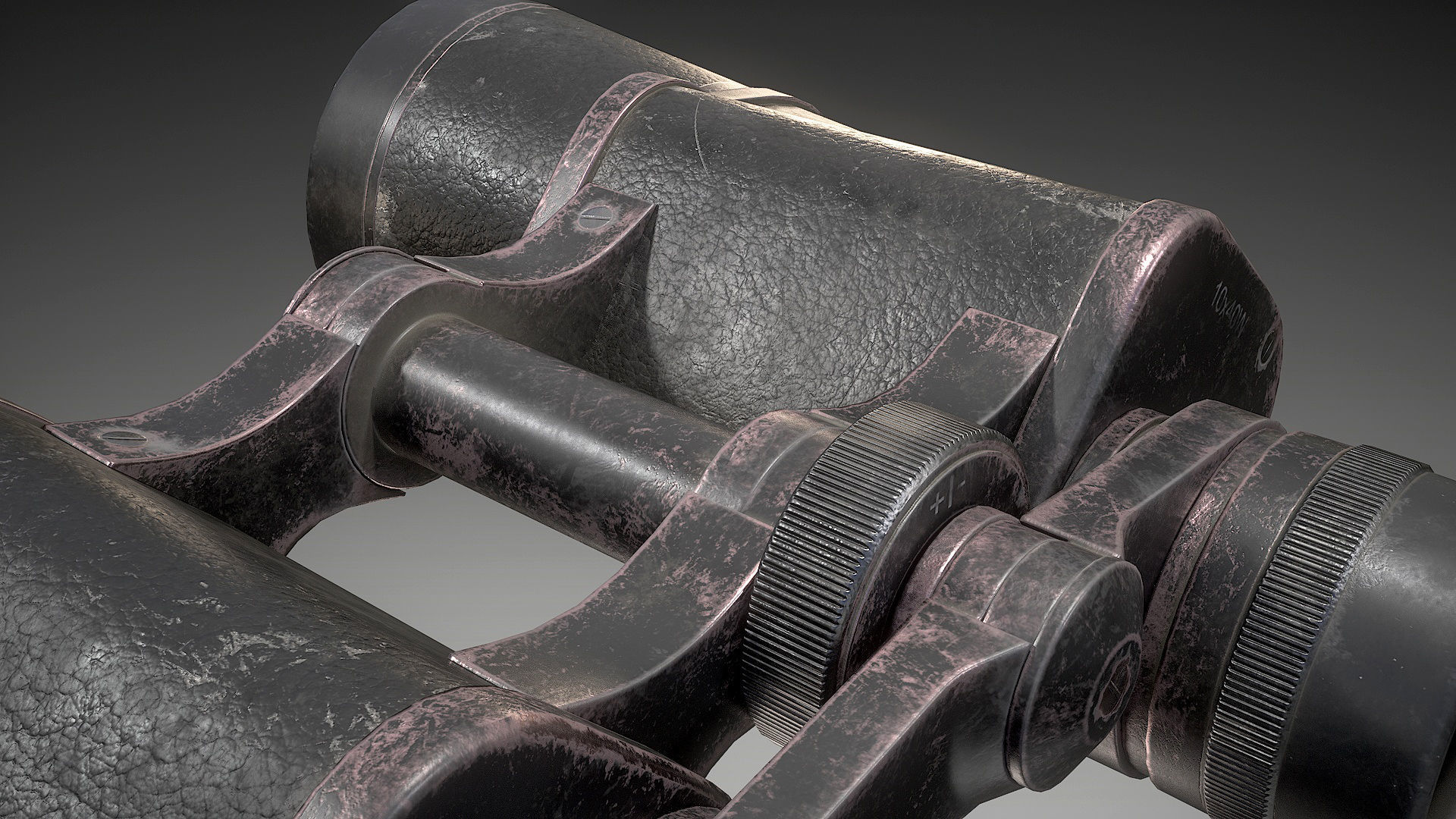 Binoculars Low-poly 3D model_12