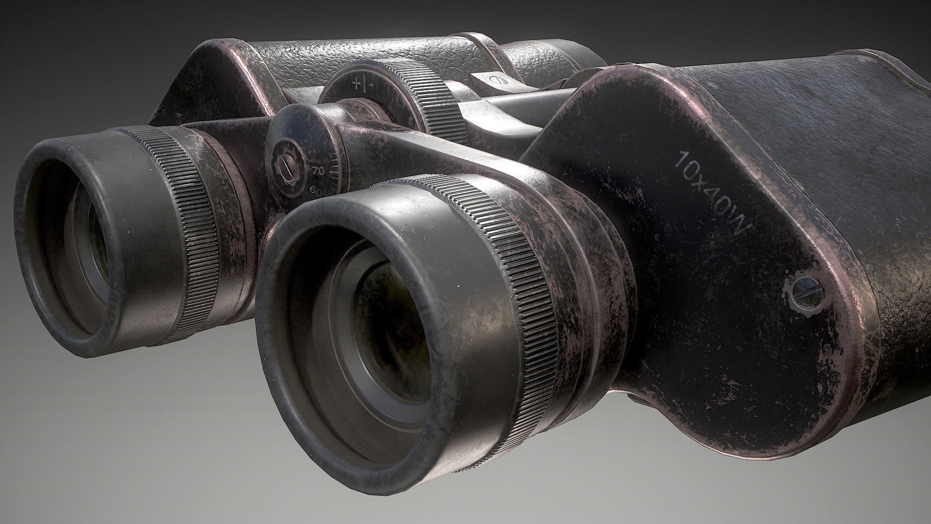Binoculars Low-poly 3D model_6