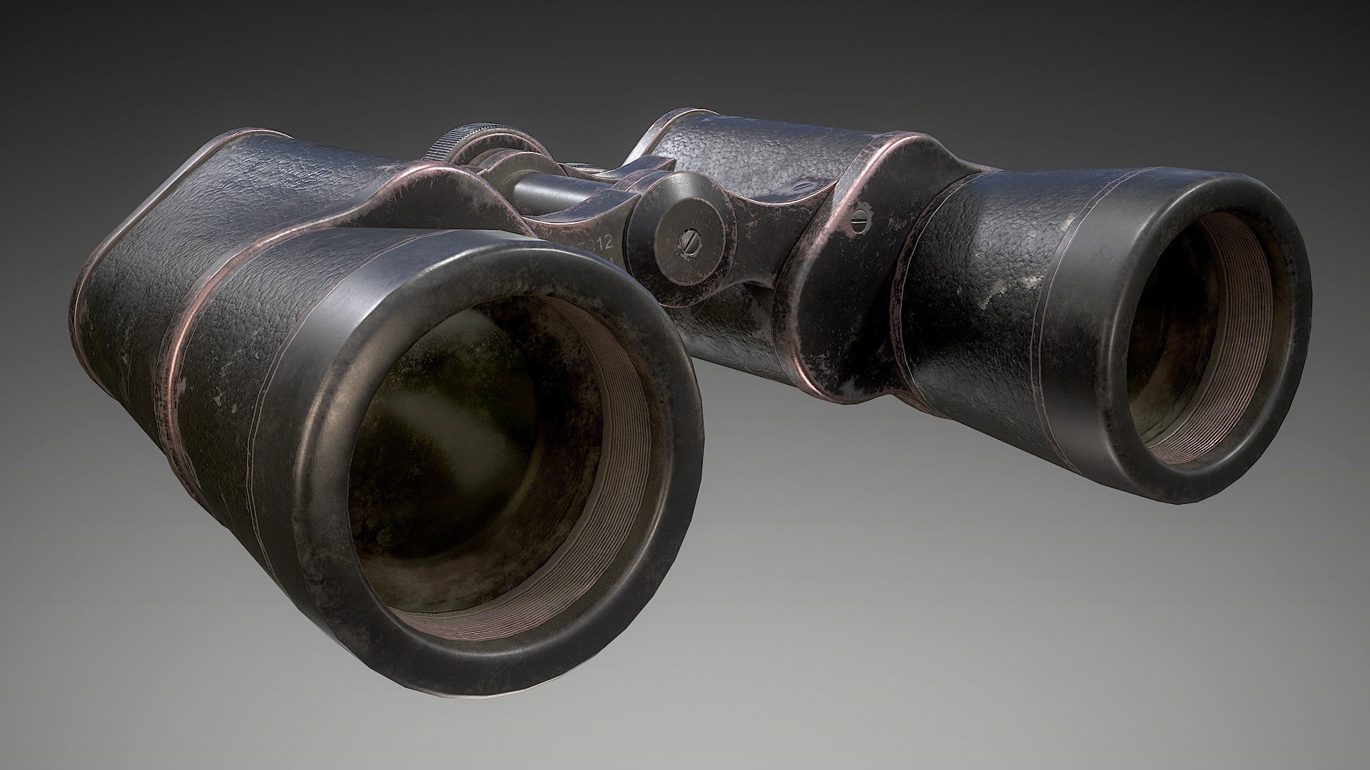 Binoculars Low-poly 3D model_13