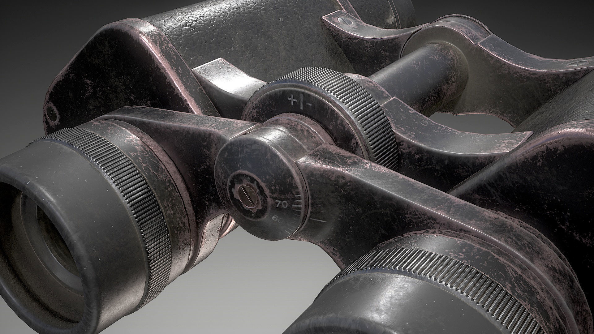 Binoculars Low-poly 3D model_8