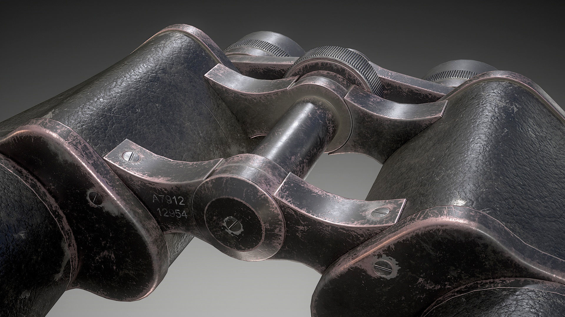 Binoculars Low-poly 3D model_11