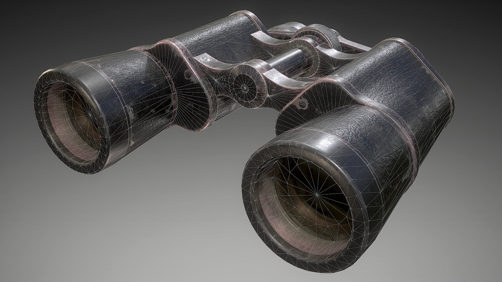 Binoculars Low-poly 3D model_18