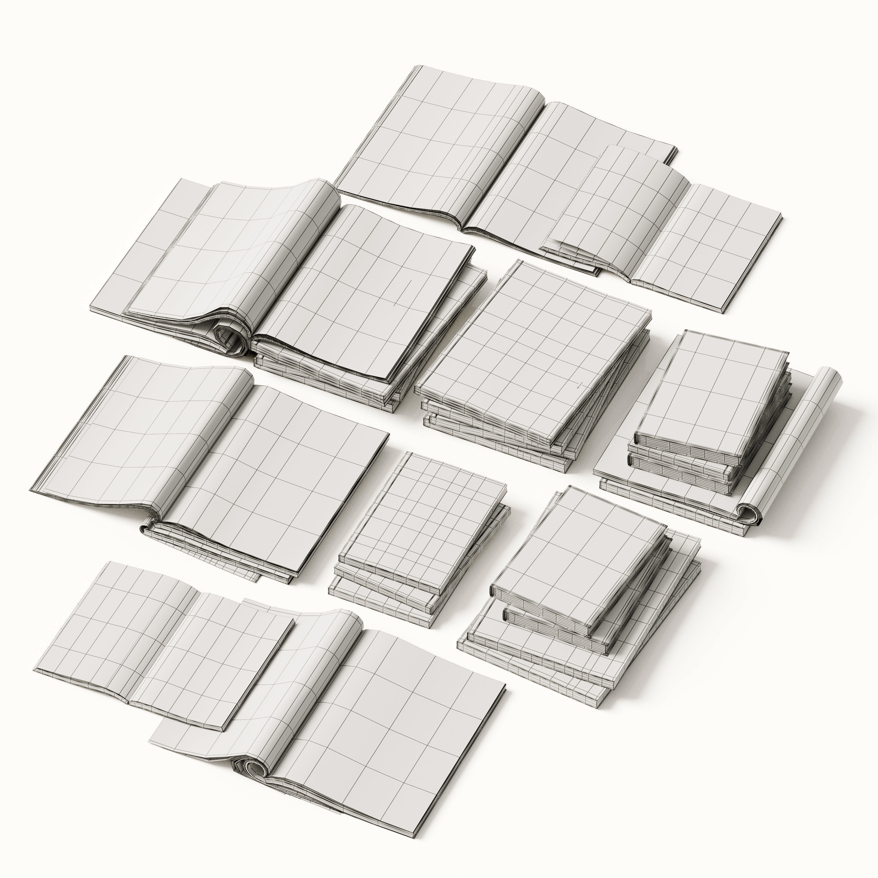 Cereal Set 3D model_6