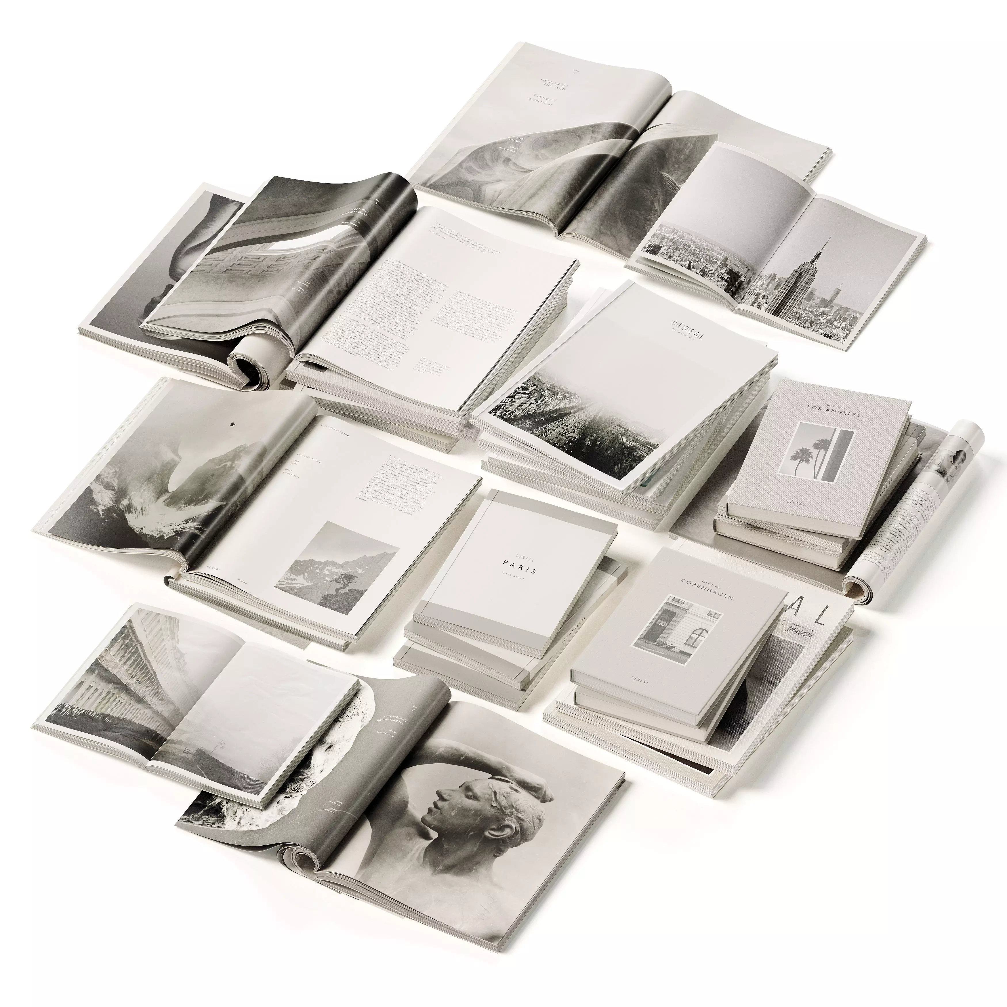 Cereal Set 3D model_0