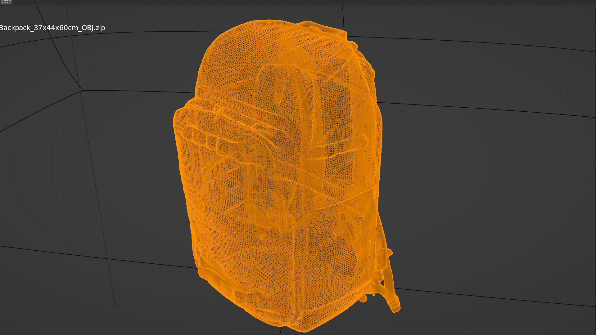 Backpack and bag collection 8 items military urban hiking  3D model_15