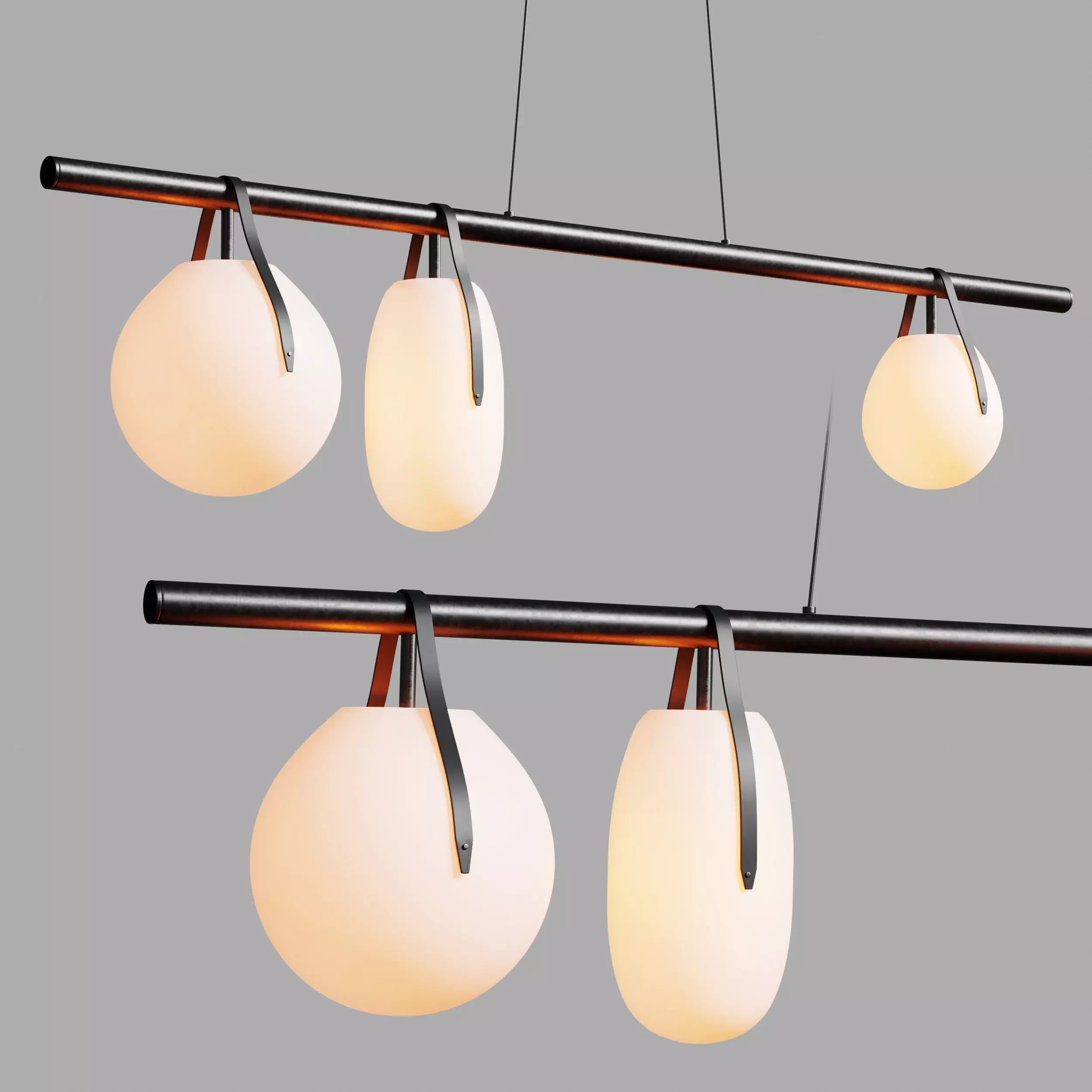 Gala Cross pendant light Low-poly 3D model_0