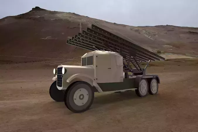 military launcher truck