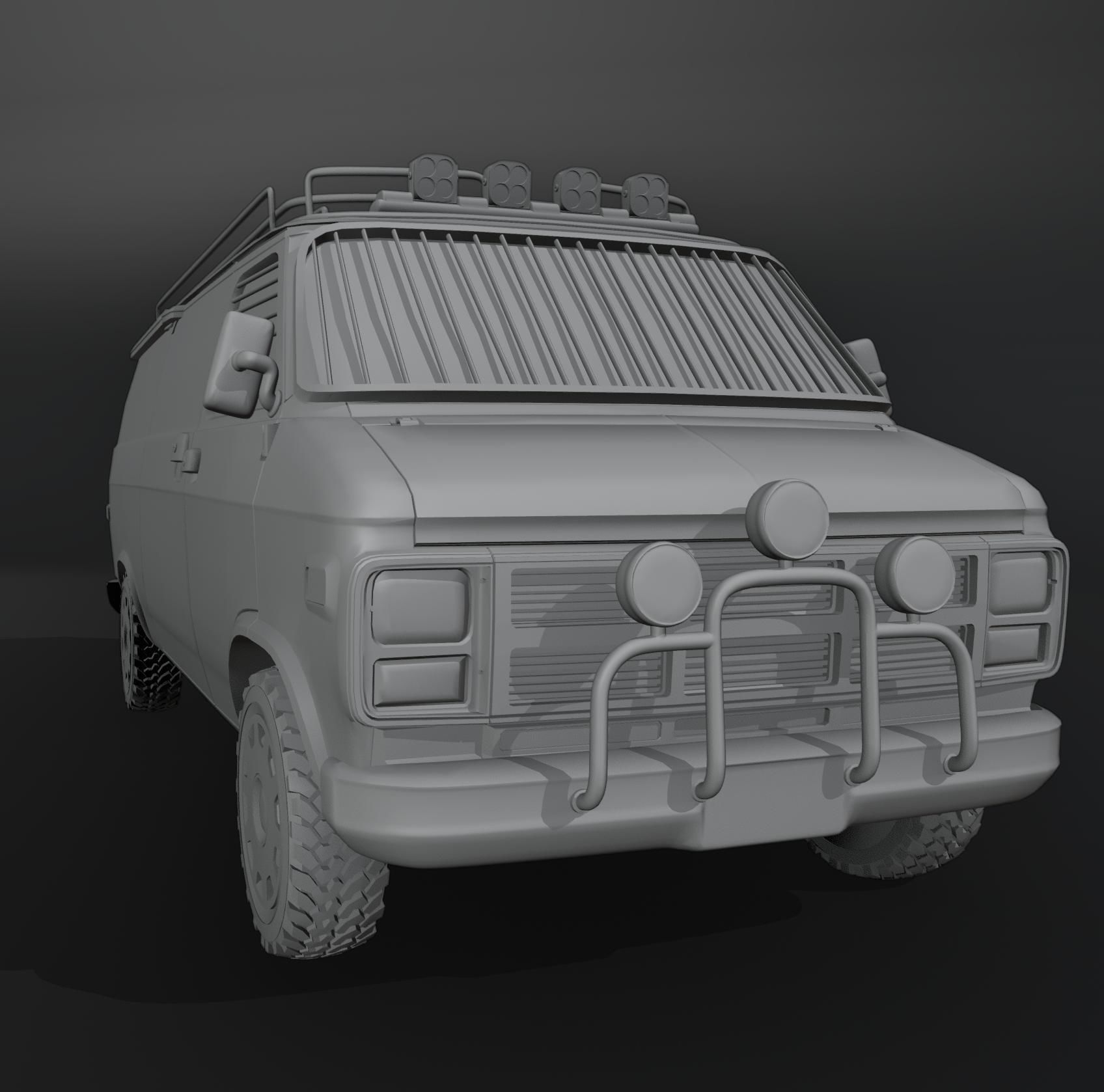 Post-Apocalyptic Survival Vehicle 3D print model_3