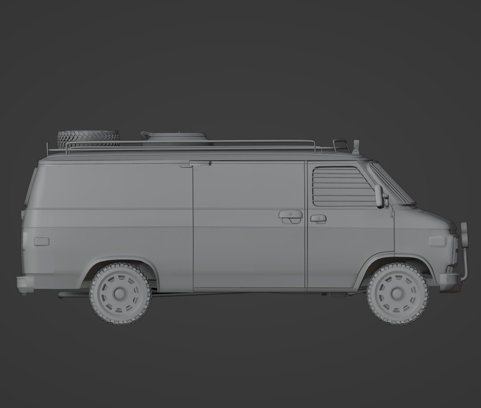 Post-Apocalyptic Survival Vehicle 3D print model_5