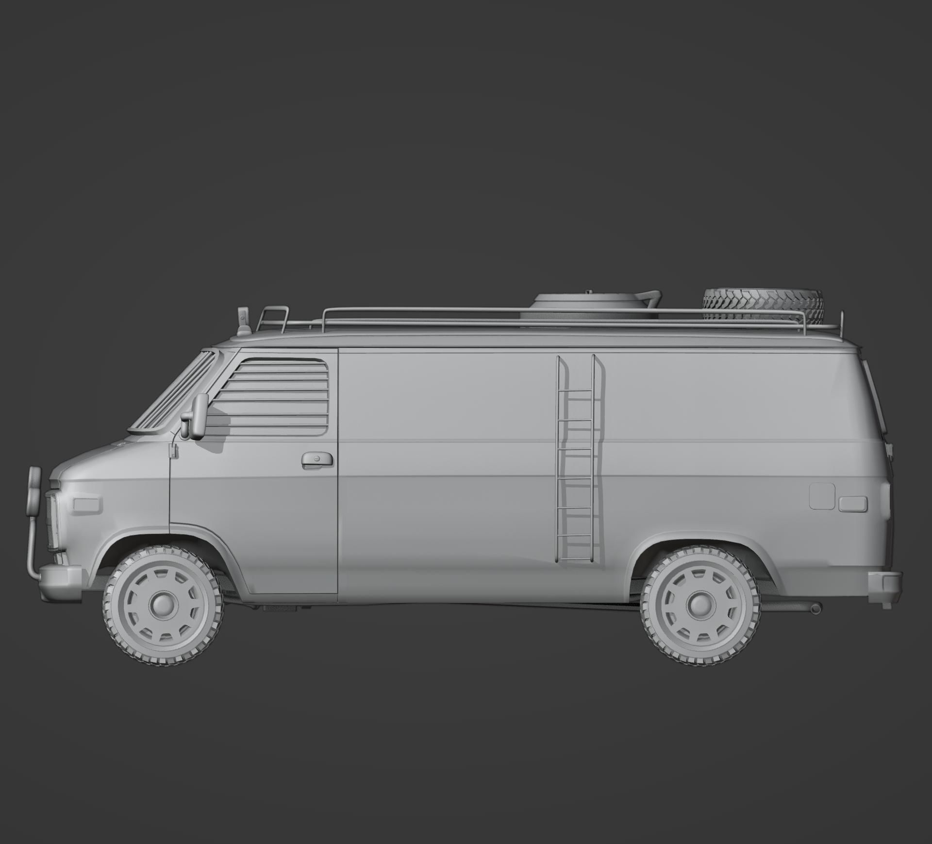Post-Apocalyptic Survival Vehicle 3D print model_8