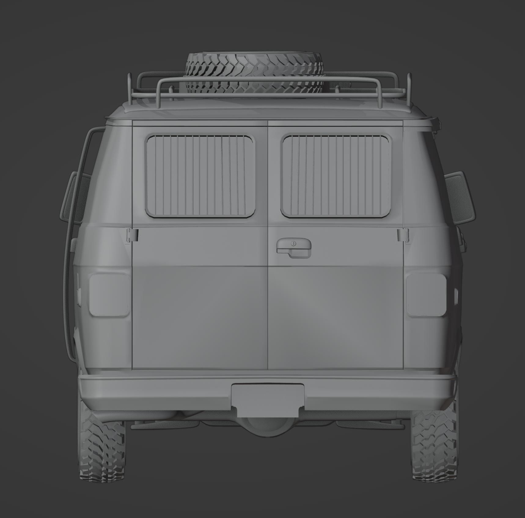 Post-Apocalyptic Survival Vehicle 3D print model_6