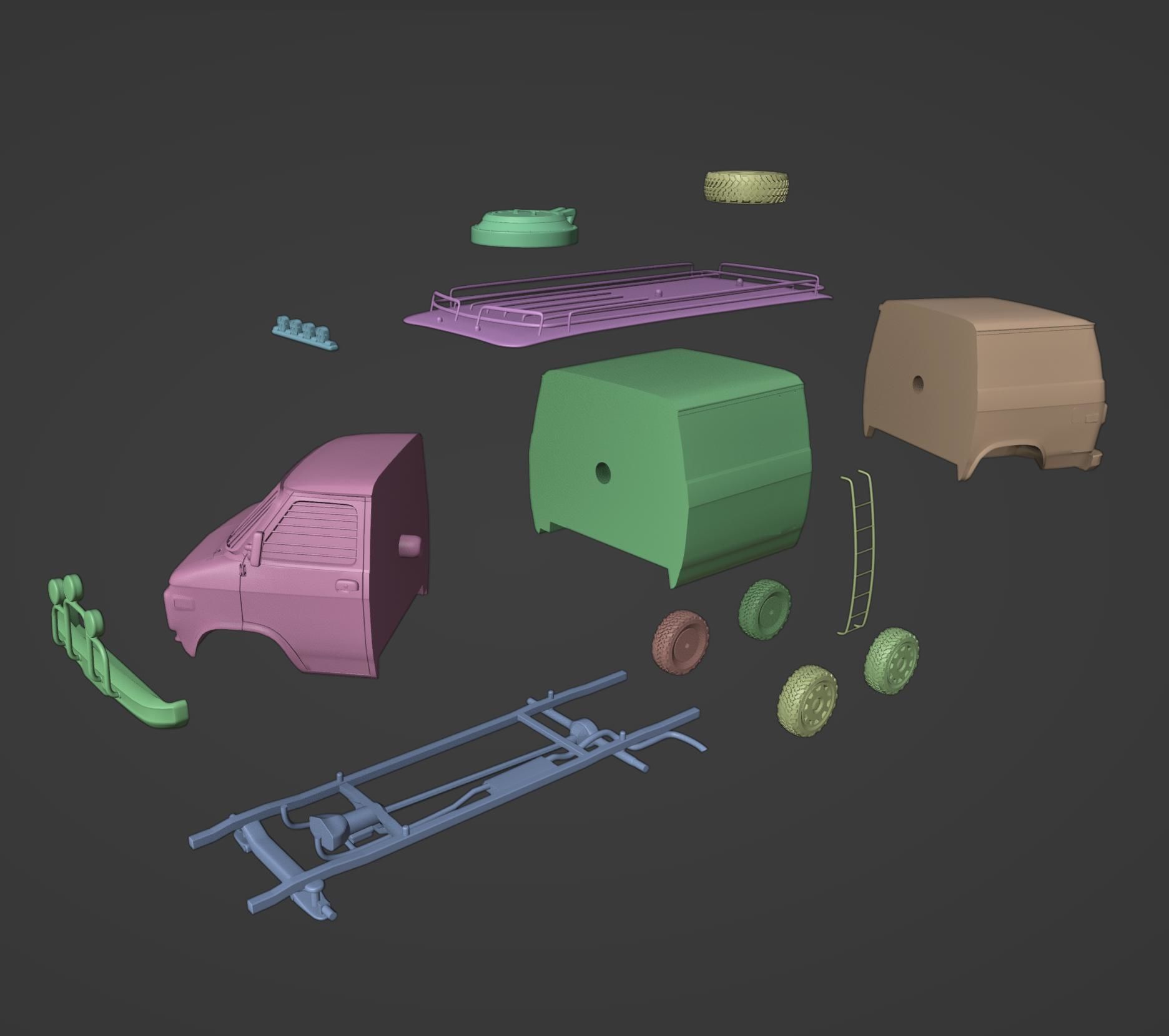 Post-Apocalyptic Survival Vehicle 3D print model_2