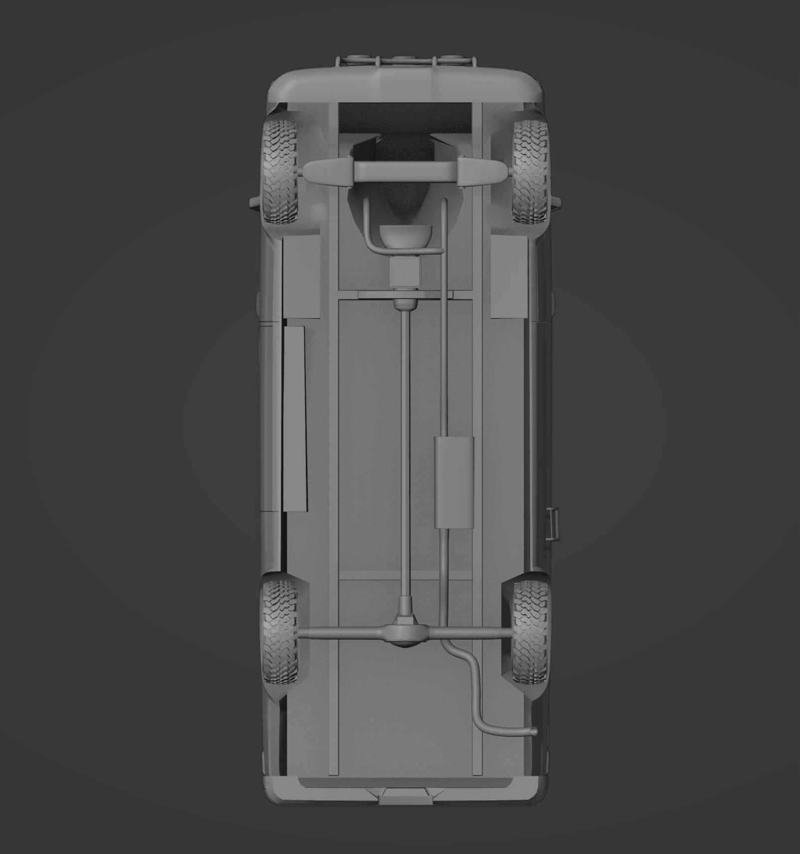 Post-Apocalyptic Survival Vehicle 3D print model_7