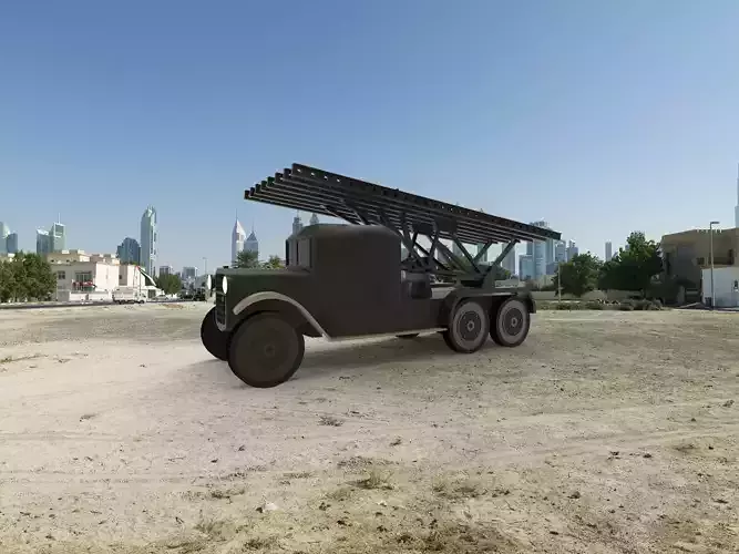 military launcher truck