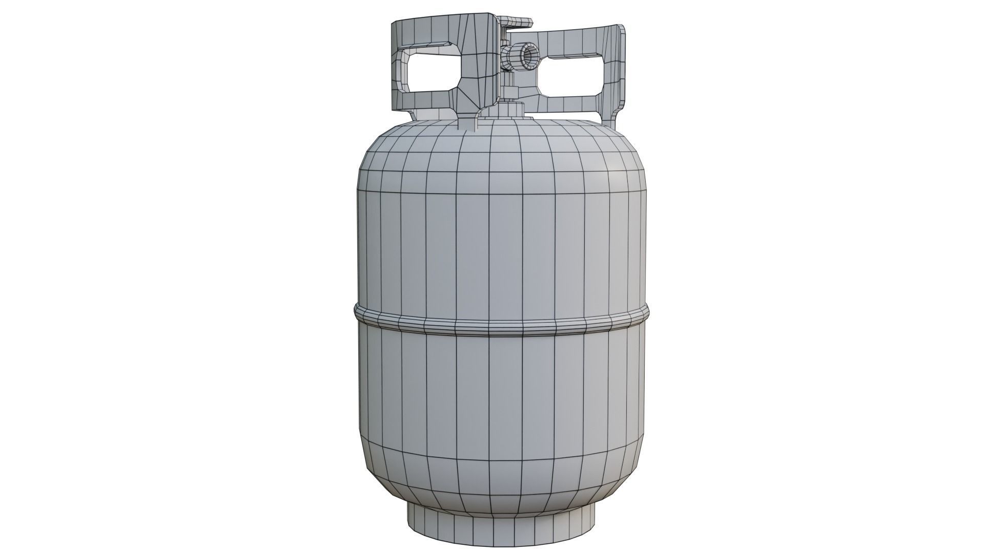 Propane Cylinder Low-poly 3D model_8