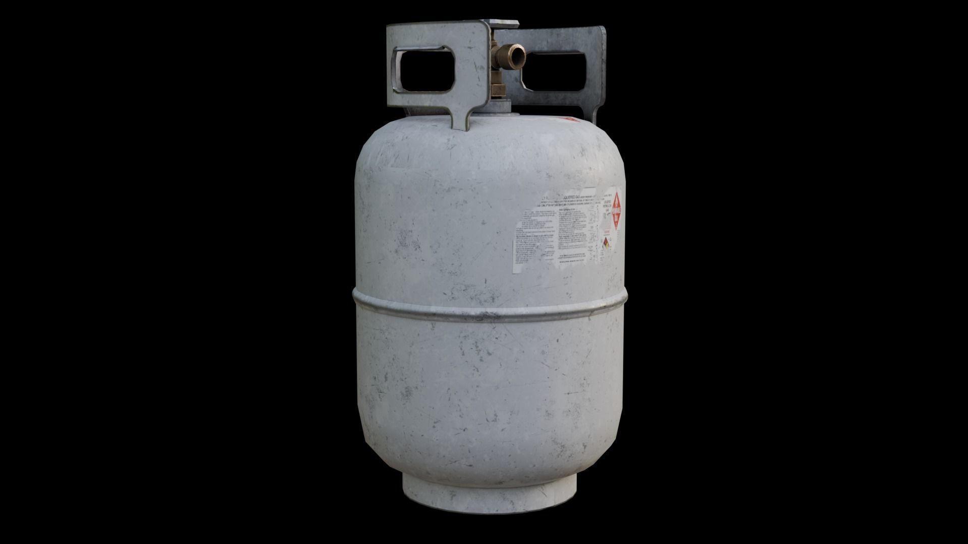 Propane Cylinder Low-poly 3D model_2