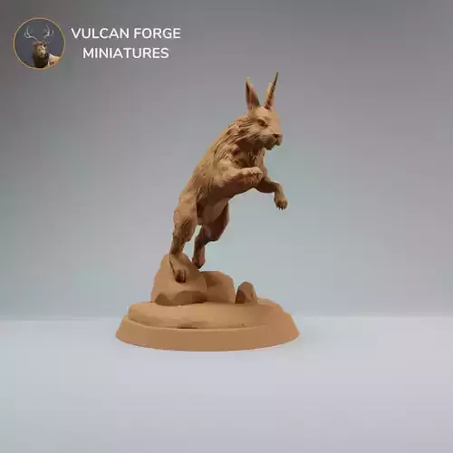 Almiraj Bunnycorn jumping dnd mini pre supported 3D print model