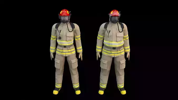 Fireman 3D model