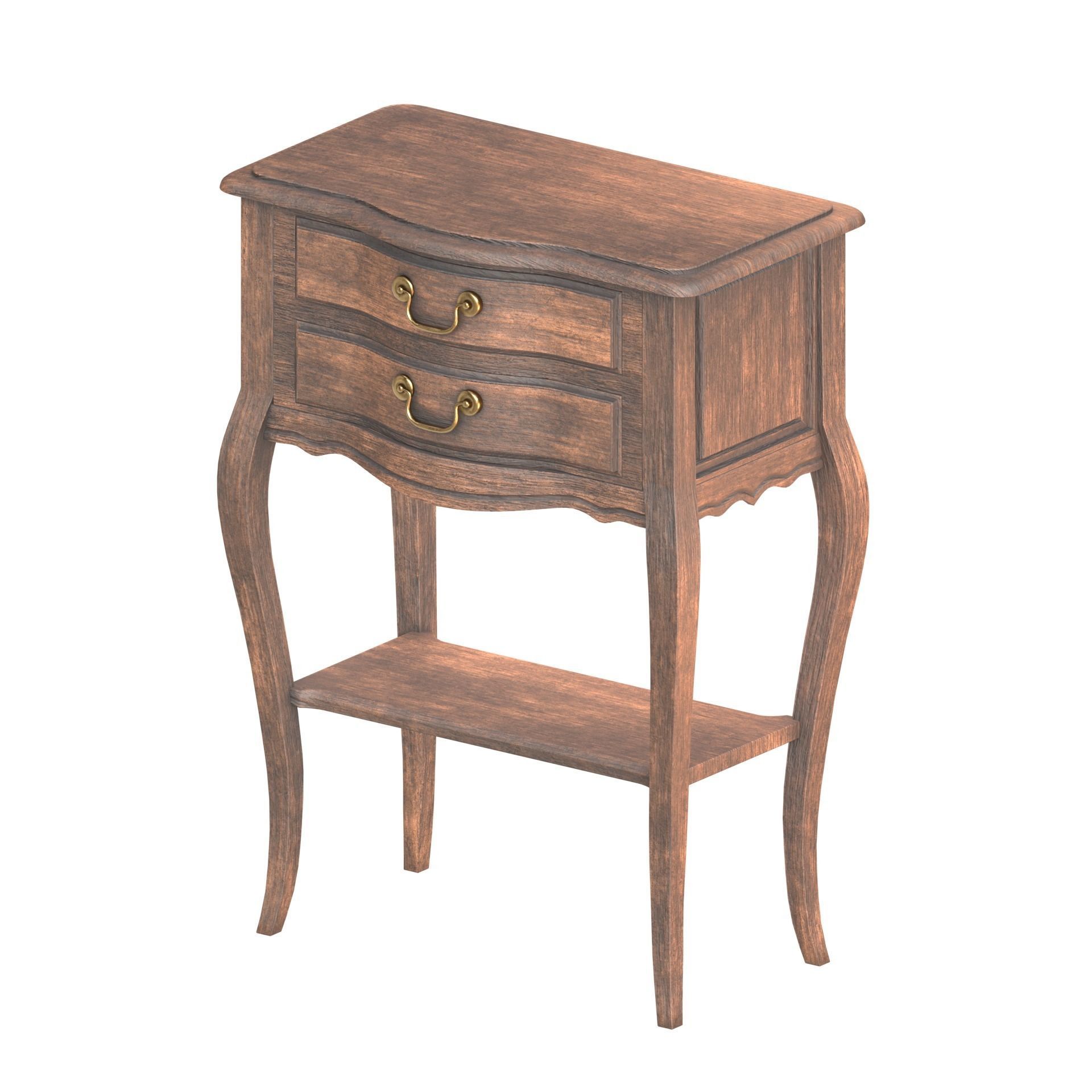 Cabinet Low-poly 3D model_6