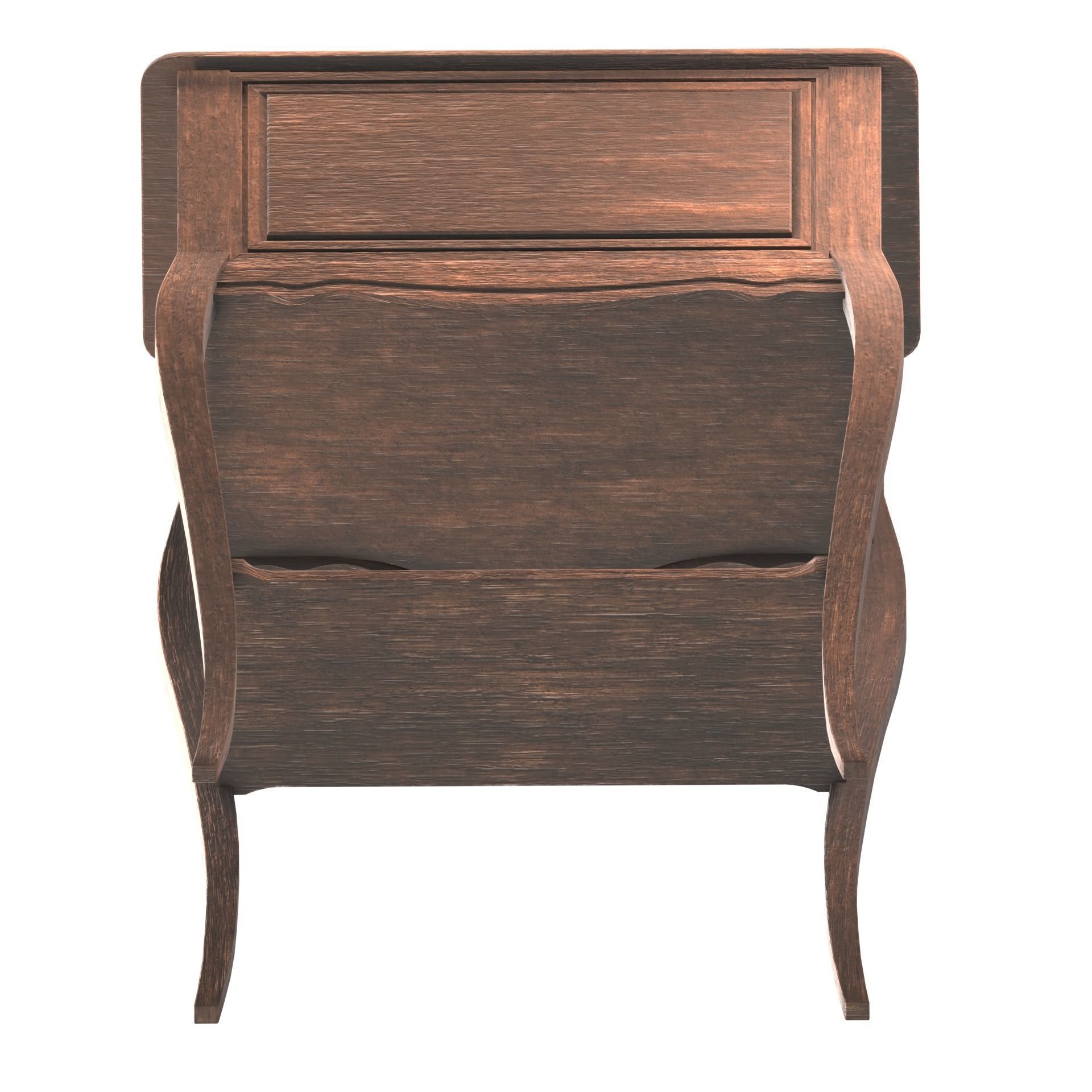 Cabinet Low-poly 3D model_5