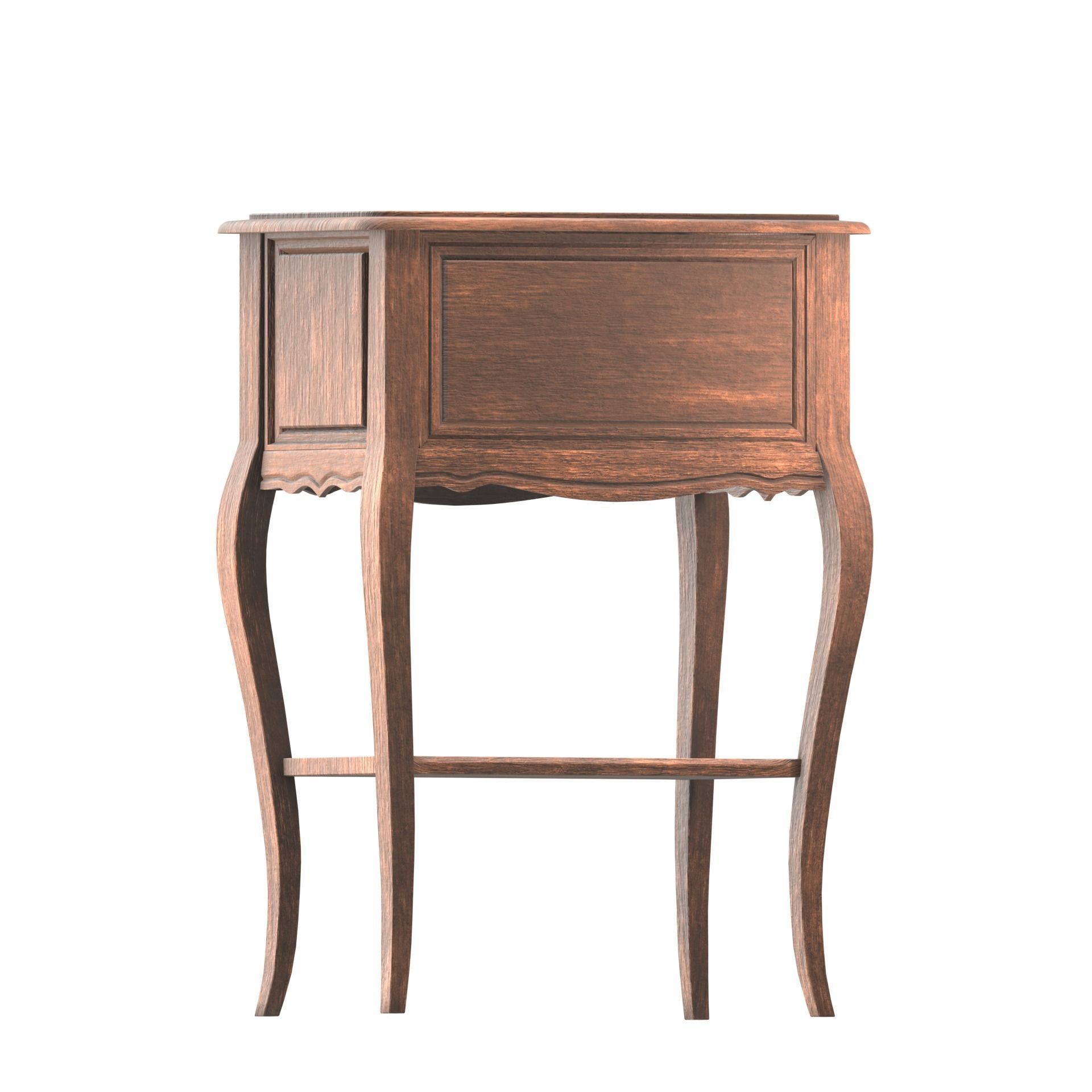 Cabinet Low-poly 3D model_2