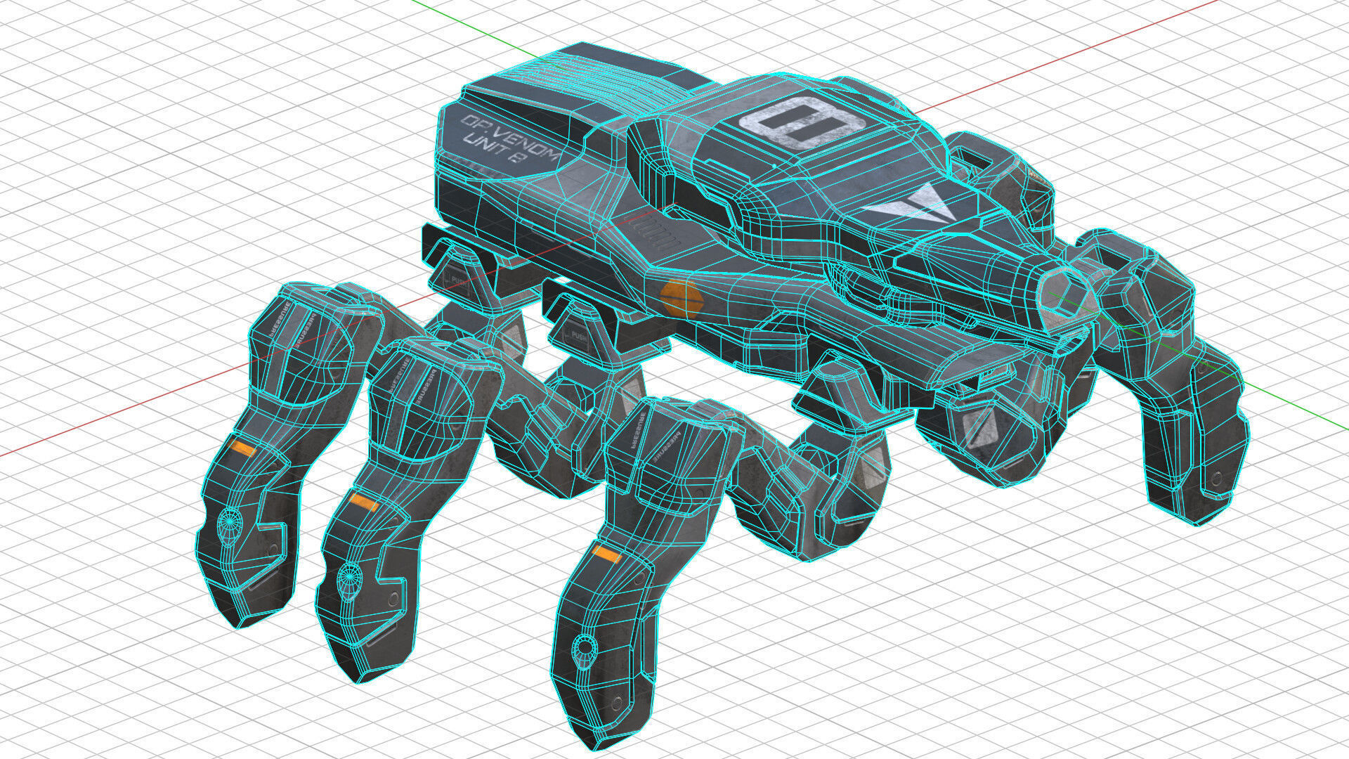 Venom-Spider Agent 3D model_2