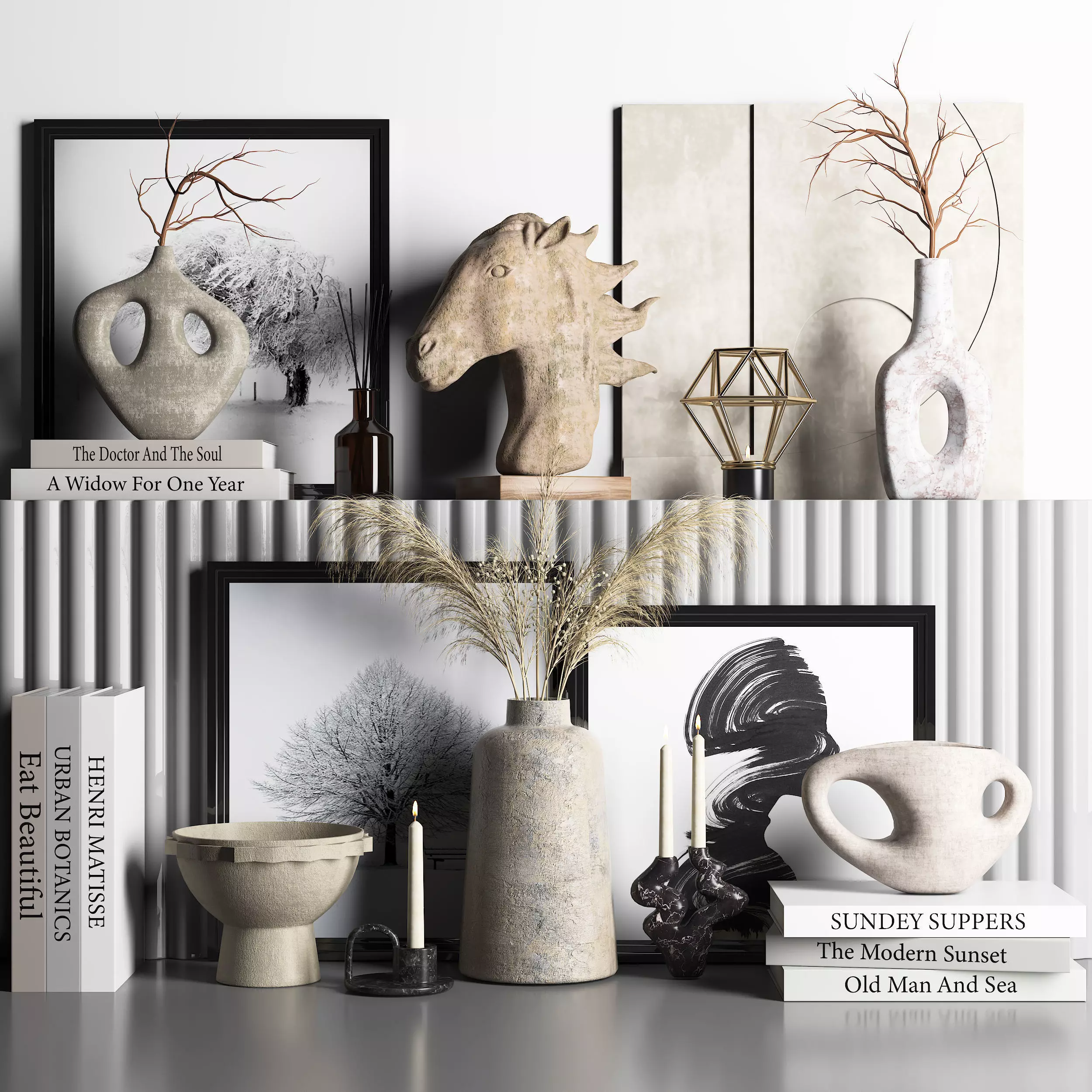 Decorative Set 04 3D model_0