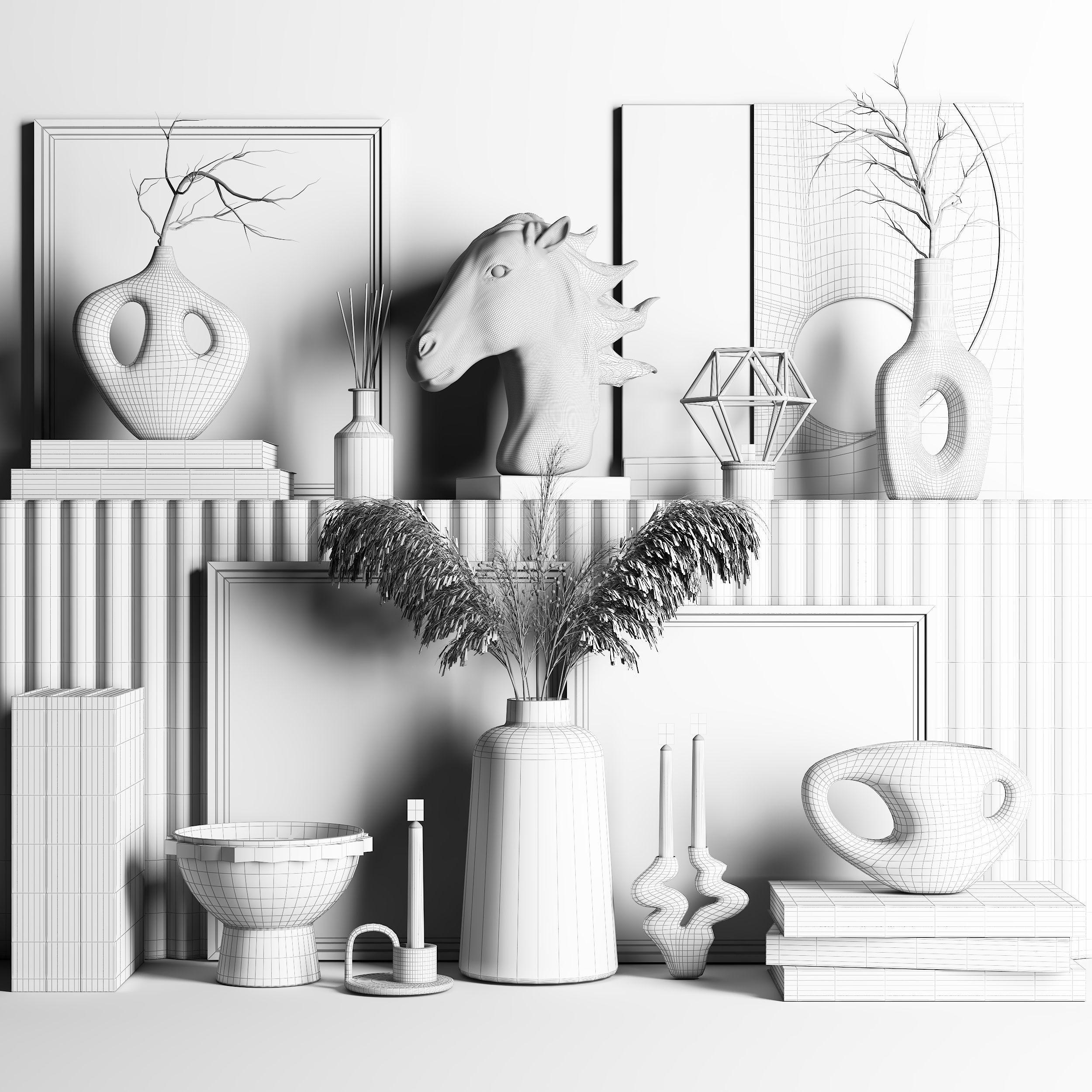 Decorative Set 04 3D model_5