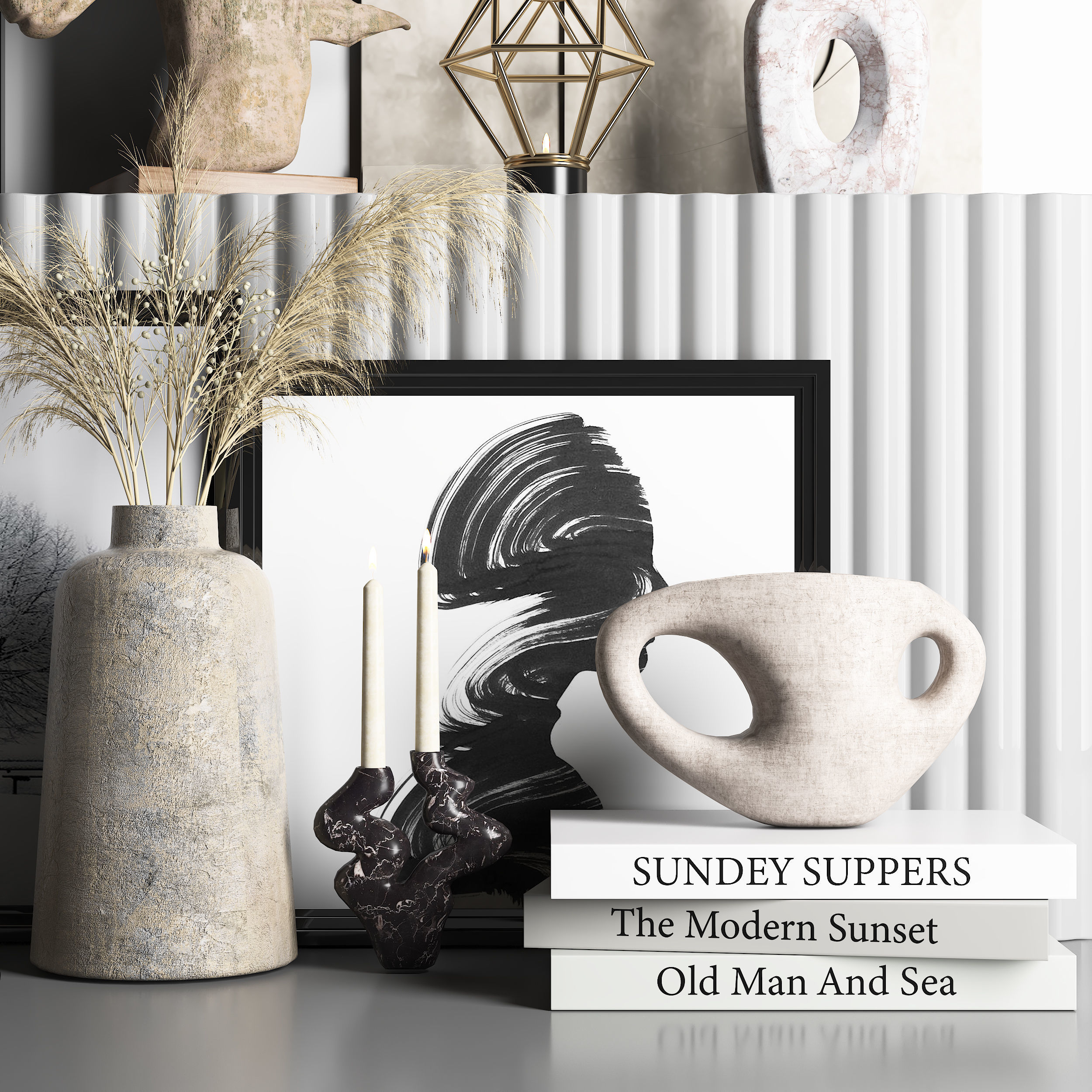 Decorative Set 04 3D model_2