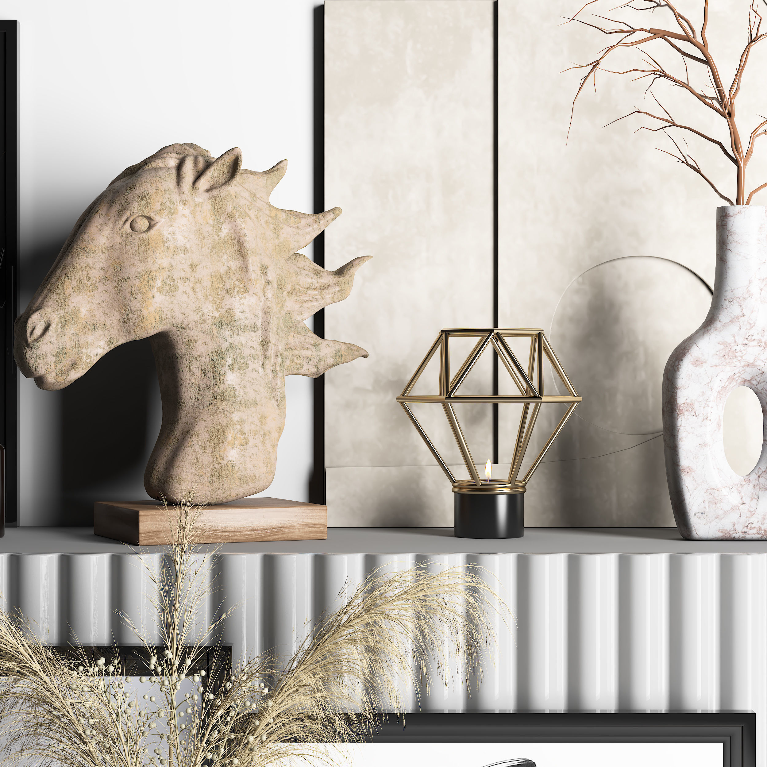 Decorative Set 04 3D model_4