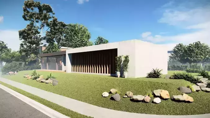 Casa Scene-villa-modern house 3D model