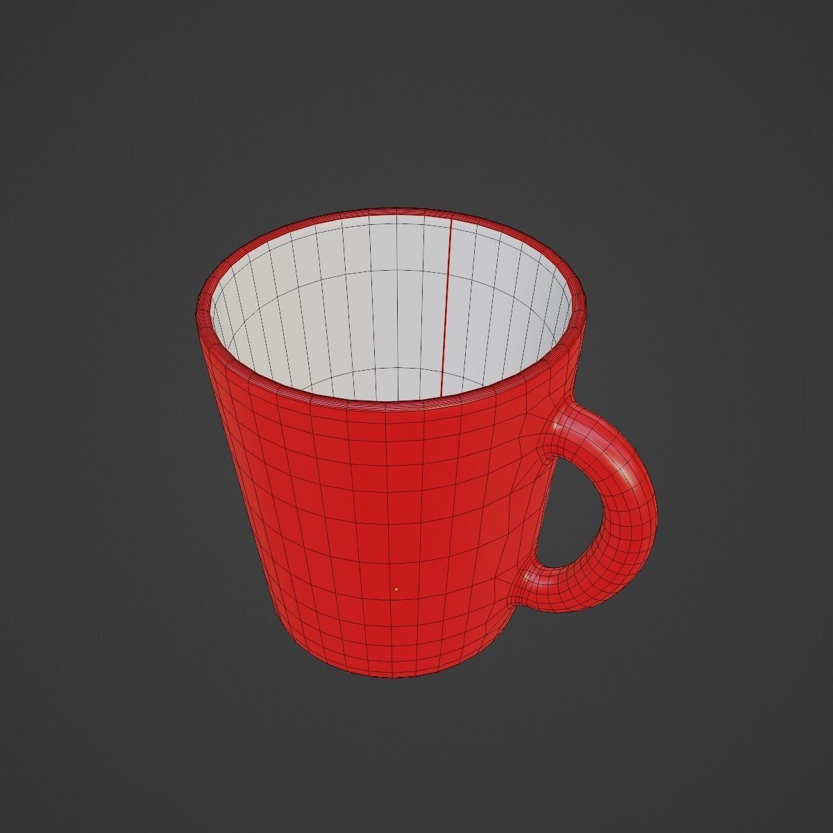 Coffee Cup 02 Low-poly 3D model_11