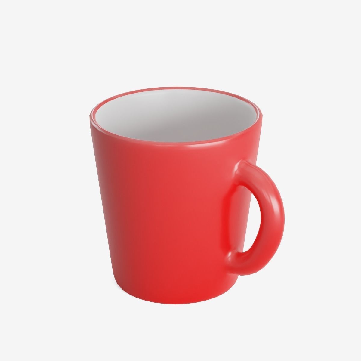 Coffee Cup 02 Low-poly 3D model_5