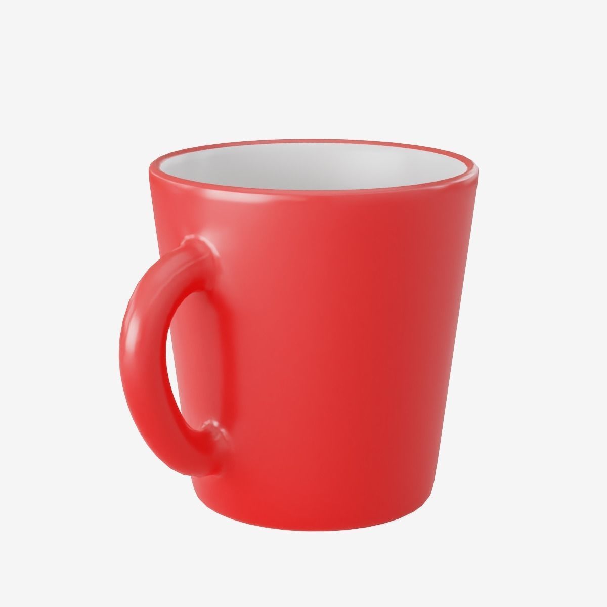 Coffee Cup 02 Low-poly 3D model_9