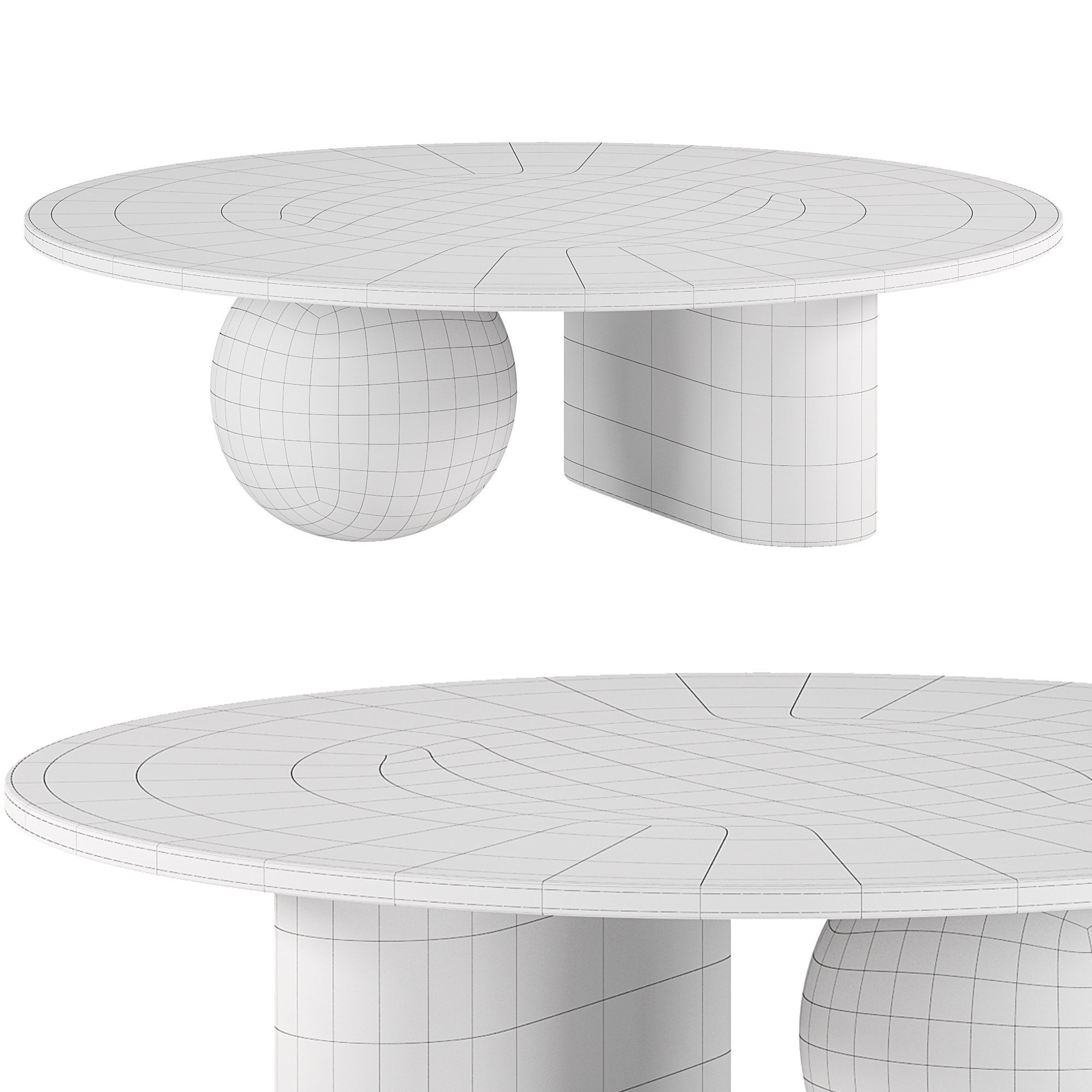 Coffee table Model RD 0854 3D model_2