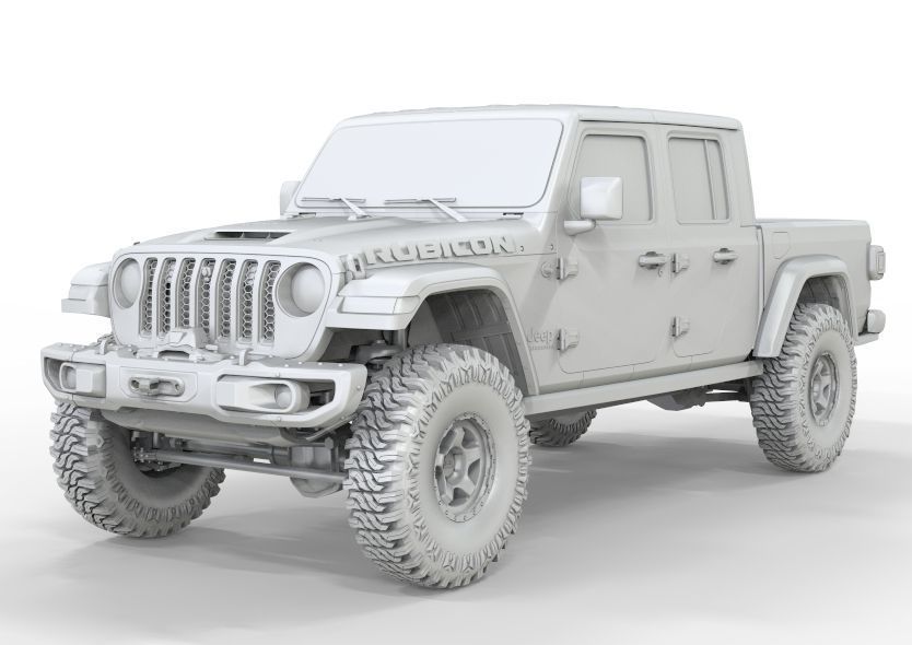 Jeep Gladiator 2021 Pro Edition  3D model_16