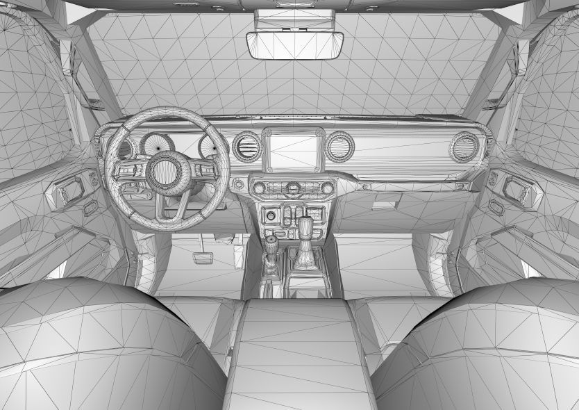 Jeep Gladiator 2021 Pro Edition  3D model_8