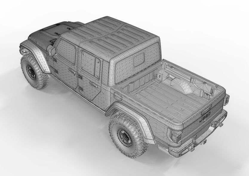 Jeep Gladiator 2021 Pro Edition  3D model_10
